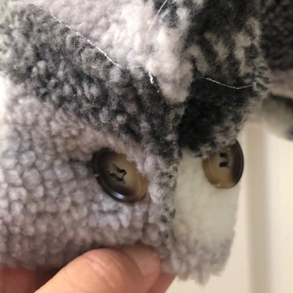 NWT EASEL SHACKET JACKET PLAID GRAY M/L - Picture 5 of 8